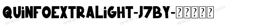 QuinfoExtralight-j7By字体转换