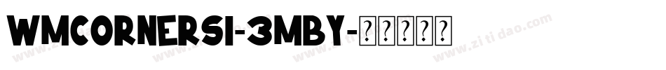 Wmcorners1-3mBy字体转换
