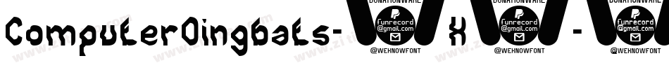 ComputerDingbats-9X5字体转换