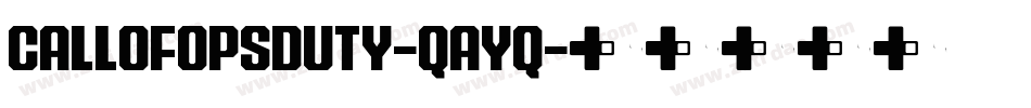 CallOfOpsDuty-qAyq字体转换