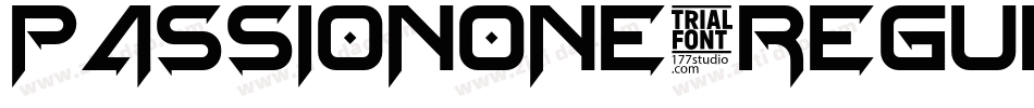 PassionOne-Regular字体转换