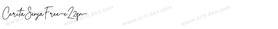 CeritaSenjaFree-eZ2qn字体转换