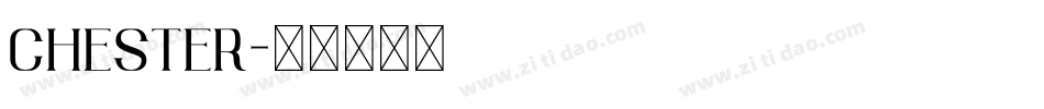CHESTER字体转换
