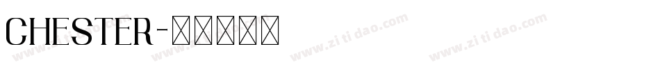 CHESTER字体转换