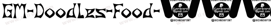 GM-Doodles-Food字体转换