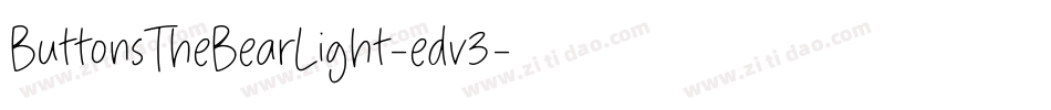 ButtonsTheBearLight-edv3字体转换