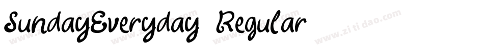 SundayEveryday-Regular字体转换 SundayEveryday-Regular字体转换