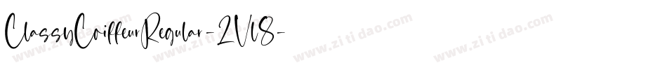 ClassyCoiffeurRegular-2Vl8字体转换