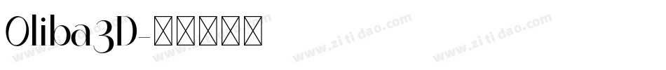 Oliba3D字体转换