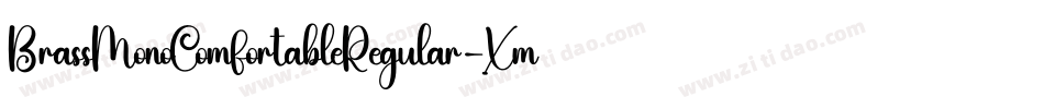 BrassMonoComfortableRegular-XmYK字体转换