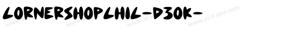 CornerShopChic-d3OK字体转换