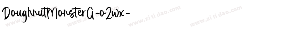 DoughnutMonsterG-o2wx字体转换