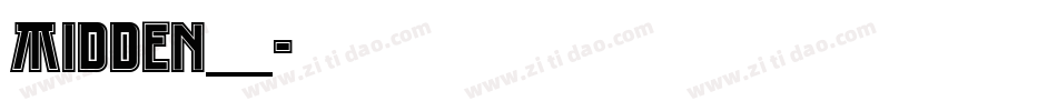 MIDDEN__字体转换