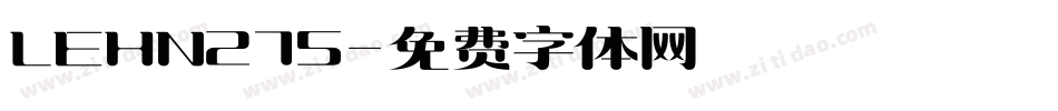 LEHN275字体转换