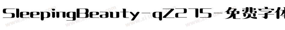 SleepingBeauty-qZ275字体转换