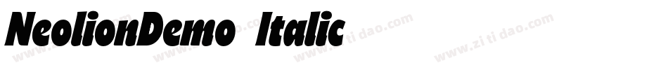 NeolionDemo-Italic字体转换