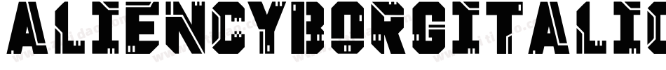 AlienCyborgItalic-2mOW字体转换
