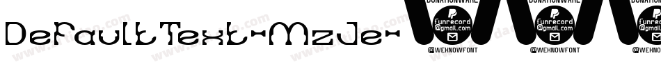 DefaultText-MzJe字体转换