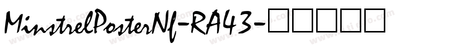 MinstrelPosterNf-RA43字体转换