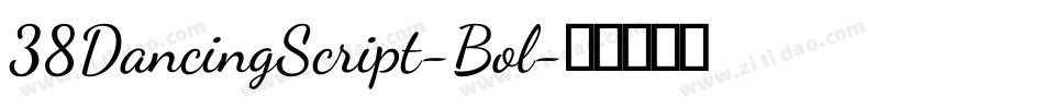 38DancingScript-Bol字体转换