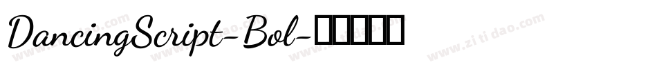 DancingScript-Bol字体转换