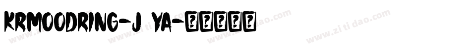KrMoodRing-J2ya字体转换