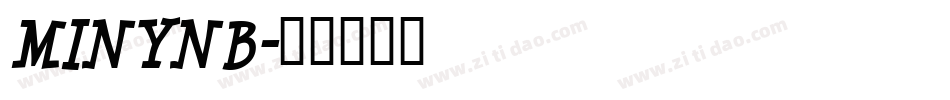 MINYNB字体转换