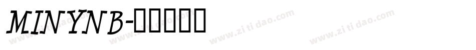 MINYNB字体转换