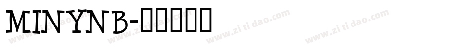 MINYNB字体转换