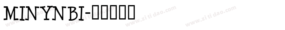 MINYNBI字体转换