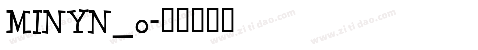MINYN_0字体转换