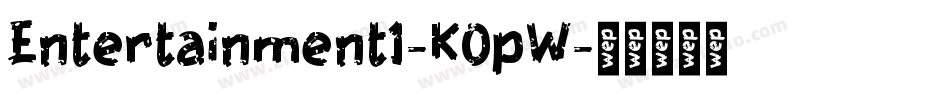 Entertainment1-K0pW字体转换