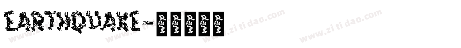 EARTHQUAKE字体转换