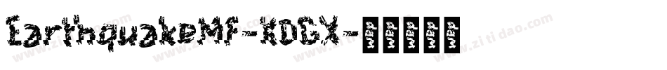 EarthquakeMf-K0GX字体转换