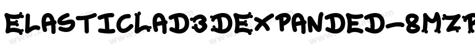 ElasticLad3DExpanded-8MZPM字体转换