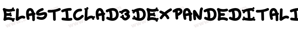 ElasticLad3DExpandedItalic-YzM6q字体转换