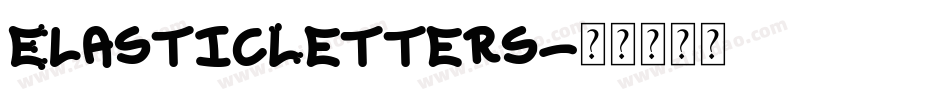ElasticLetters字体转换