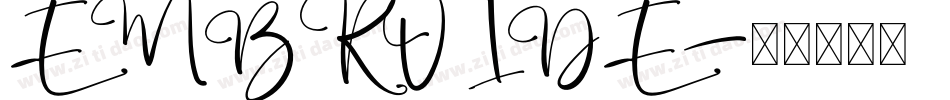 EMBROIDE字体转换