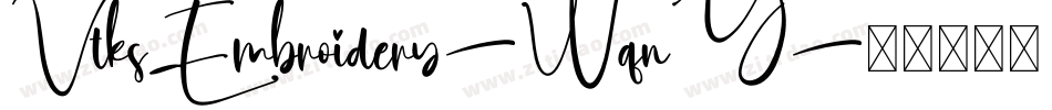 VtksEmbroidery-WqnY字体转换