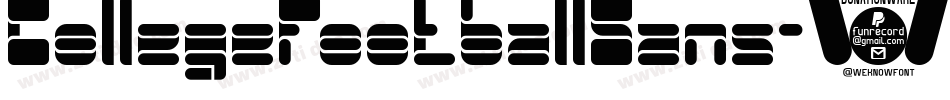 CollegeFootballSans-1vaj字体转换