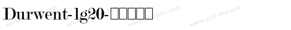 Durwent-lg20字体转换