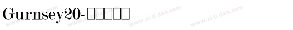 Gurnsey20字体转换