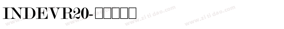 INDEVR20字体转换