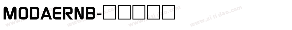 MODAERNB字体转换