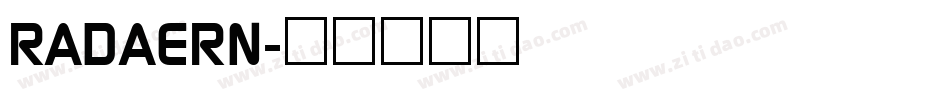 RADAERN字体转换