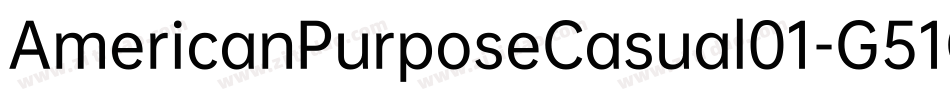 AmericanPurposeCasual01-G51O字体转换