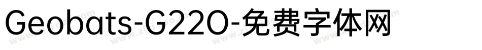 Geobats-G22O字体转换