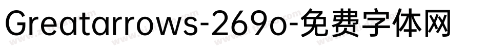 Greatarrows-269o字体转换