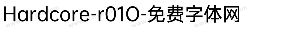 Hardcore-r01O字体转换
