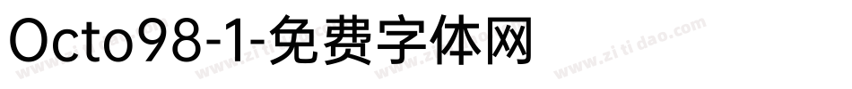 Octo98-1字体转换